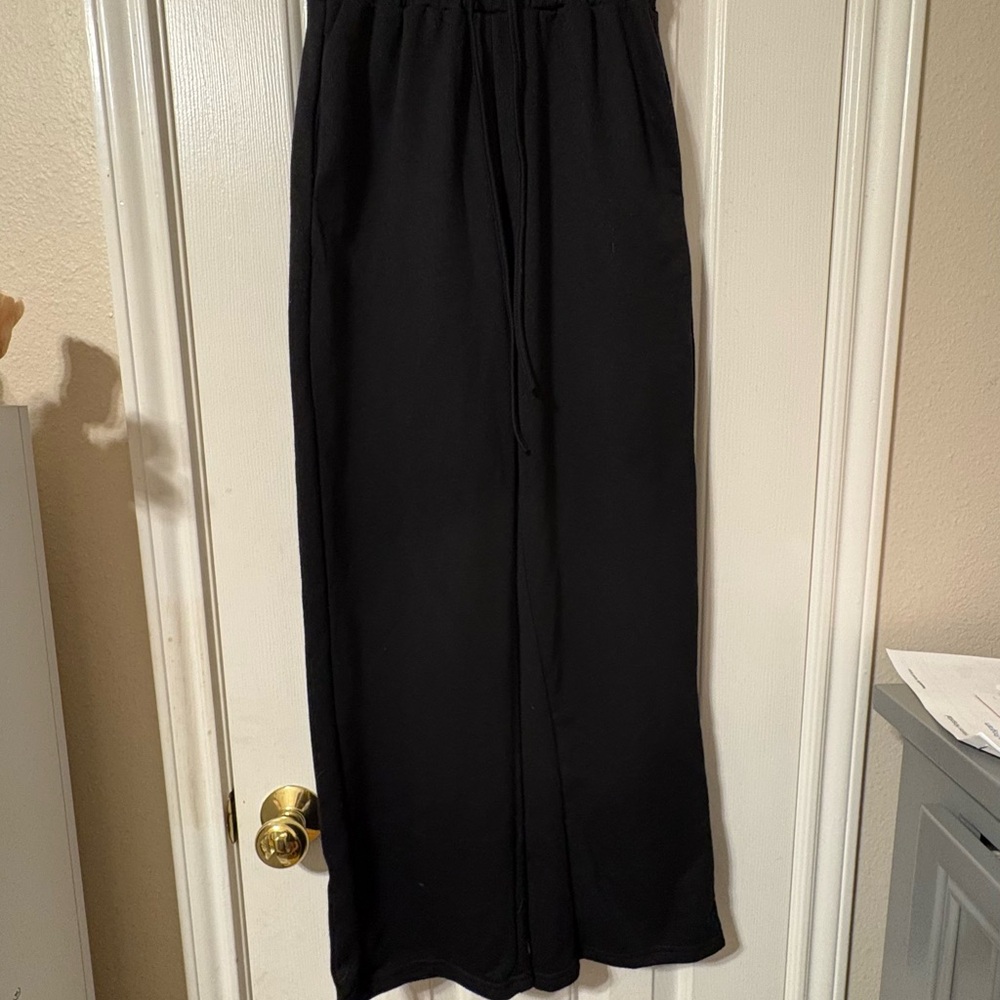 SHEIN Black Wide Leg Pants